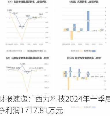 财报速递：西力科技2024年一季度净利润1717.81万元