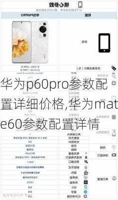 华为p60pro参数配置详细价格,华为mate60参数配置详情