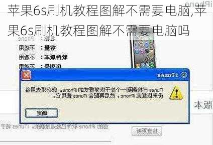 苹果6s刷机教程图解不需要电脑,苹果6s刷机教程图解不需要电脑吗