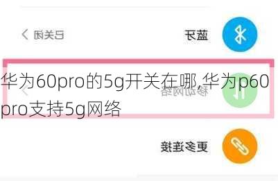 华为60pro的5g开关在哪,华为p60pro支持5g网络