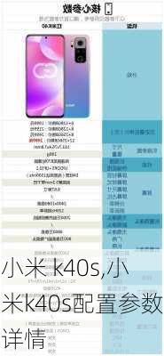 小米 k40s,小米k40s配置参数详情