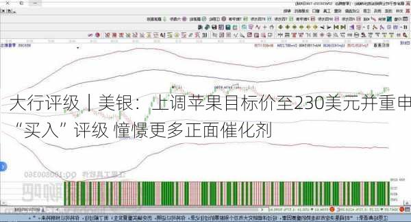 大行评级｜美银：上调苹果目标价至230美元并重申“买入”评级 憧憬更多正面催化剂