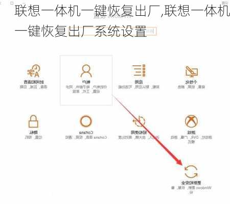 联想一体机一键恢复出厂,联想一体机一键恢复出厂系统设置