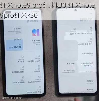 红米note9 pro红米k30,红米note9pro红米k30