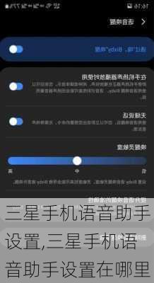 三星手机语音助手设置,三星手机语音助手设置在哪里