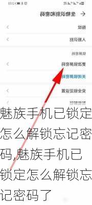 魅族手机已锁定怎么解锁忘记密码,魅族手机已锁定怎么解锁忘记密码了