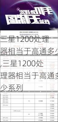 三星1200处理器相当于高通多少,三星1200处理器相当于高通多少系列