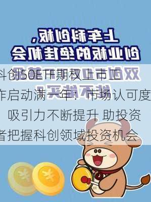 科创50ETF期权上市工作启动满一年：市场认可度、吸引力不断提升 助投资者把握科创领域投资机会