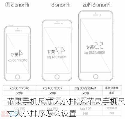 苹果手机尺寸大小排序,苹果手机尺寸大小排序怎么设置