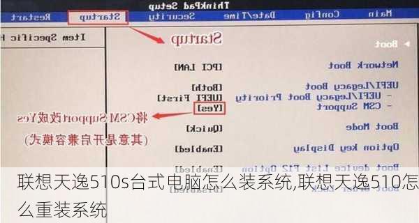 联想天逸510s台式电脑怎么装系统,联想天逸510怎么重装系统