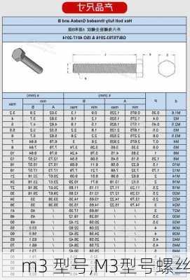 m3 型号,M3型号螺丝