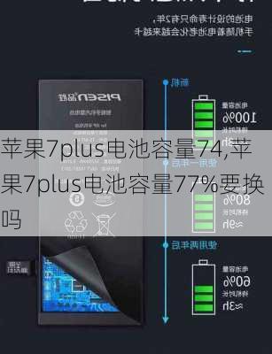 苹果7plus电池容量74,苹果7plus电池容量77%要换吗