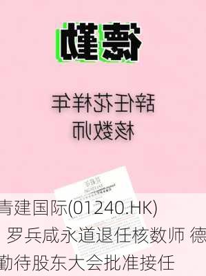 青建国际(01240.HK): 罗兵咸永道退任核数师 德勤待股东大会批准接任