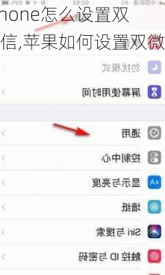 iphone怎么设置双微信,苹果如何设置双微信