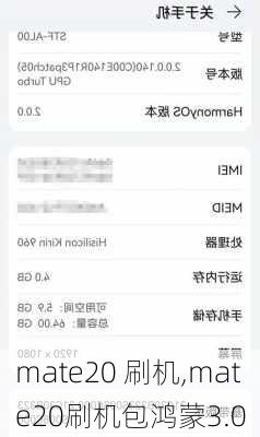 mate20 刷机,mate20刷机包鸿蒙3.0