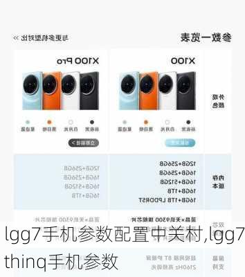 lgg7手机参数配置中关村,lgg7thinq手机参数