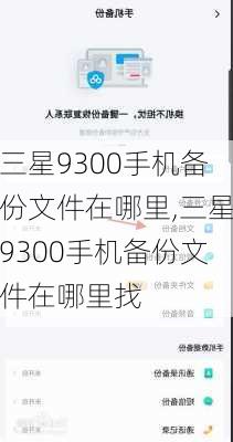 三星9300手机备份文件在哪里,三星9300手机备份文件在哪里找