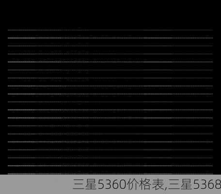 三星5360价格表,三星5368