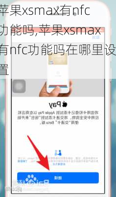 苹果xsmax有nfc功能吗,苹果xsmax有nfc功能吗在哪里设置