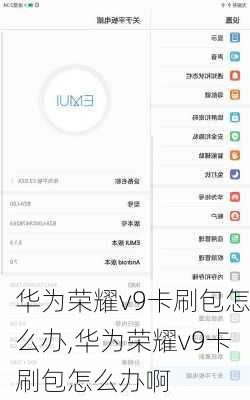 华为荣耀v9卡刷包怎么办,华为荣耀v9卡刷包怎么办啊