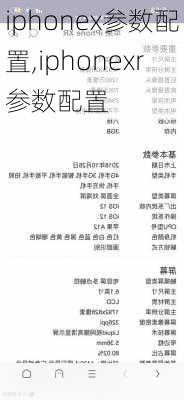 iphonex参数配置,iphonexr参数配置