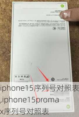 iphone15序列号对照表,iphone15promax序列号对照表