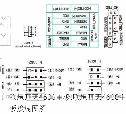 联想开天4600主板,联想开天4600主板接线图解