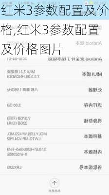 红米3参数配置及价格,红米3参数配置及价格图片