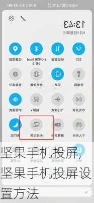 坚果手机投屏,坚果手机投屏设置方法