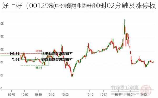 好上好（001298）：6月12日10时02分触及涨停板