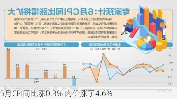 5月CPI同比涨0.3% 肉价涨了4.6%