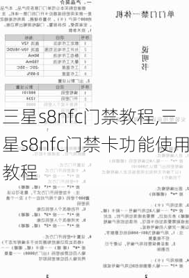 三星s8nfc门禁教程,三星s8nfc门禁卡功能使用教程