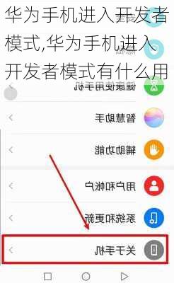 华为手机进入开发者模式,华为手机进入开发者模式有什么用