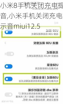 小米8手机关闭充电提示音,小米手机关闭充电提示音miui12.5