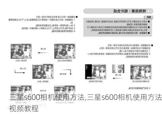 三星s600相机使用方法,三星s600相机使用方法视频教程