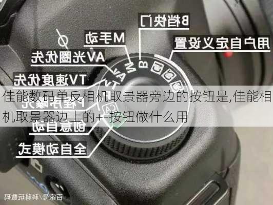 佳能数码单反相机取景器旁边的按钮是,佳能相机取景器边上的+-按钮做什么用