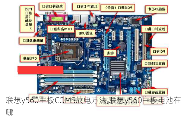 联想y560主板COMS放电方法,联想y560主板电池在哪