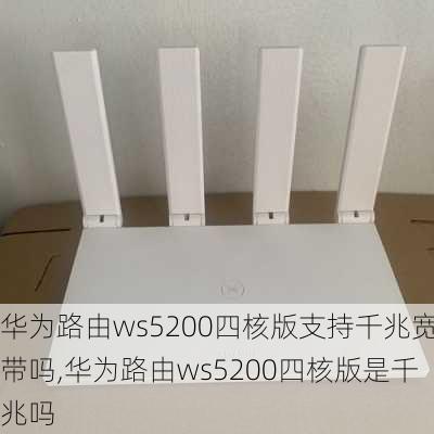 华为路由ws5200四核版支持千兆宽带吗,华为路由ws5200四核版是千兆吗