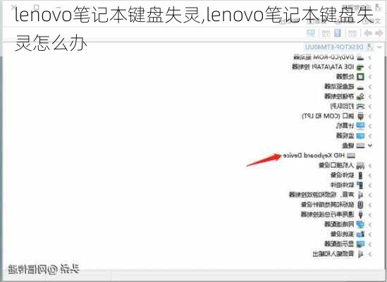 lenovo笔记本键盘失灵,lenovo笔记本键盘失灵怎么办