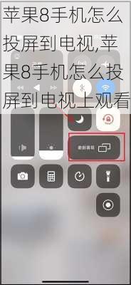 苹果8手机怎么投屏到电视,苹果8手机怎么投屏到电视上观看
