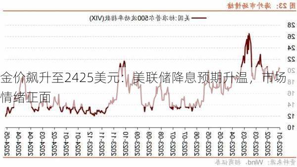 金价飙升至2425美元：美联储降息预期升温，市场情绪正面