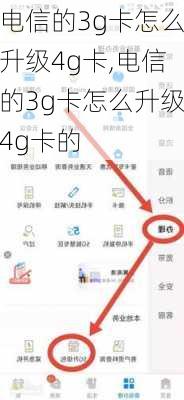 电信的3g卡怎么升级4g卡,电信的3g卡怎么升级4g卡的