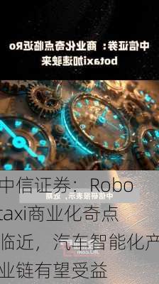 中信证券：Robotaxi商业化奇点临近，汽车智能化产业链有望受益