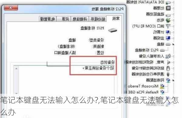 笔记本键盘无法输入怎么办?,笔记本键盘无法输入怎么办