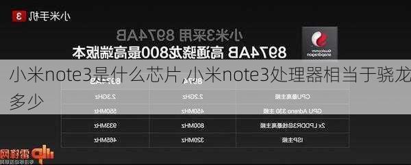 小米note3是什么芯片,小米note3处理器相当于骁龙多少