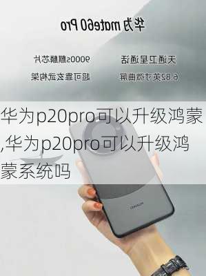 华为p20pro可以升级鸿蒙,华为p20pro可以升级鸿蒙系统吗