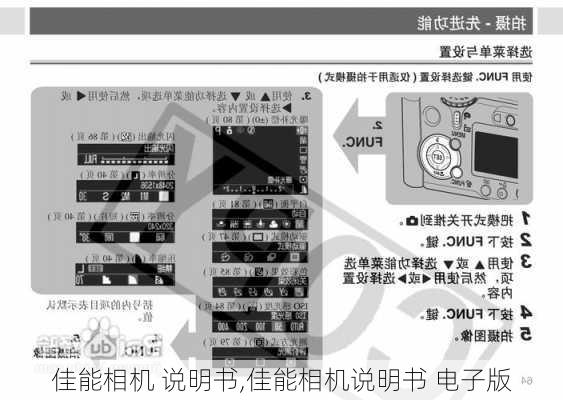 佳能相机 说明书,佳能相机说明书 电子版