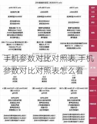 手机参数对比对照表,手机参数对比对照表怎么看