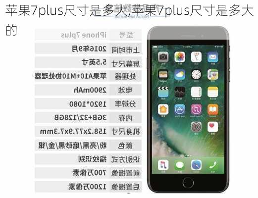 苹果7plus尺寸是多大,苹果7plus尺寸是多大的