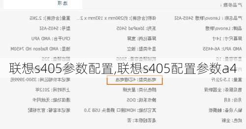 联想s405参数配置,联想s405配置参数a4